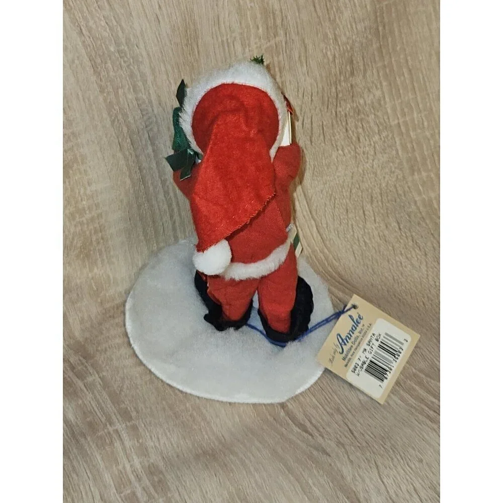 Vintage 1995 Annalee Dolls Santa Claus With Gift Boxes Figurine Christmas Decor